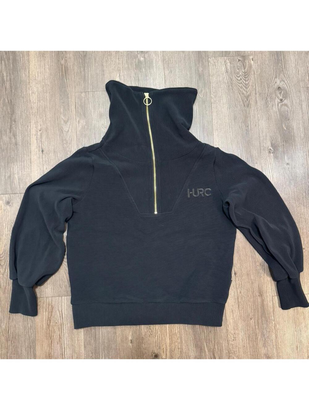 Women's Black and Navy Hoody